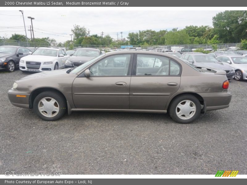 Medium Bronzemist Metallic / Gray 2000 Chevrolet Malibu LS Sedan