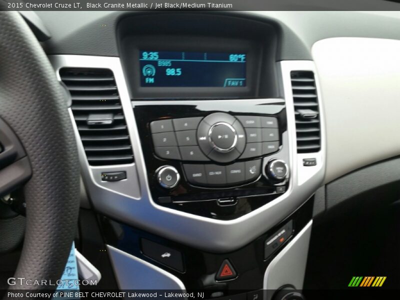 Black Granite Metallic / Jet Black/Medium Titanium 2015 Chevrolet Cruze LT