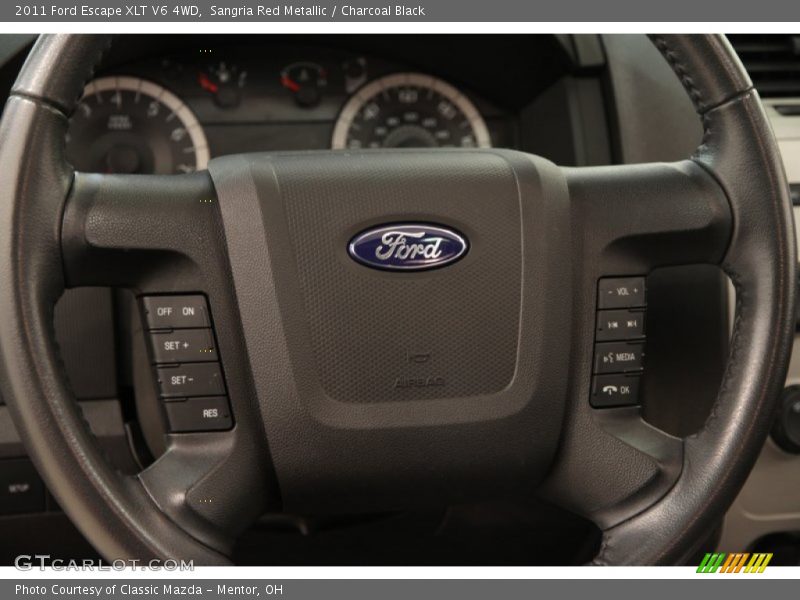 Sangria Red Metallic / Charcoal Black 2011 Ford Escape XLT V6 4WD