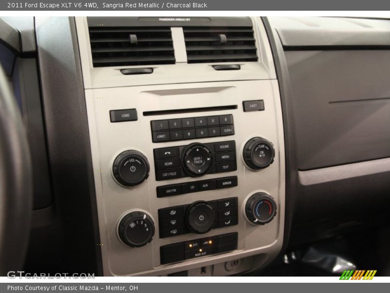 Sangria Red Metallic / Charcoal Black 2011 Ford Escape XLT V6 4WD