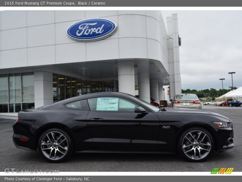 Black / Ceramic 2015 Ford Mustang GT Premium Coupe