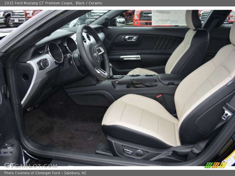 Black / Ceramic 2015 Ford Mustang GT Premium Coupe