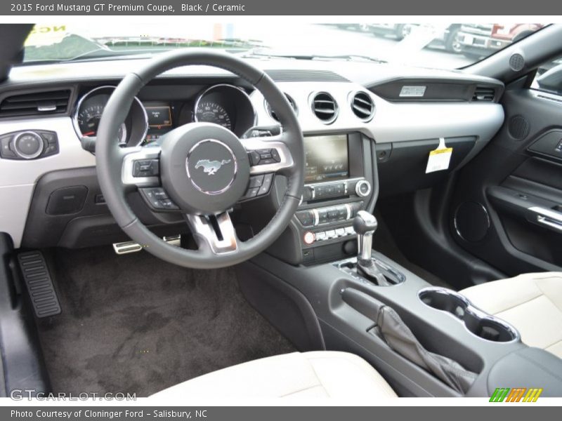 Black / Ceramic 2015 Ford Mustang GT Premium Coupe