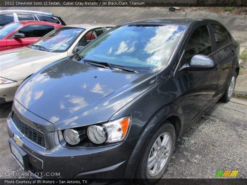 Cyber Gray Metallic / Jet Black/Dark Titanium 2012 Chevrolet Sonic LS Sedan