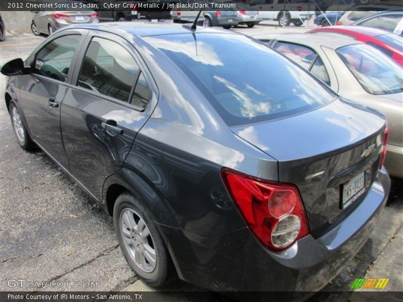 Cyber Gray Metallic / Jet Black/Dark Titanium 2012 Chevrolet Sonic LS Sedan