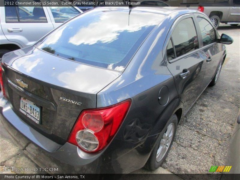 Cyber Gray Metallic / Jet Black/Dark Titanium 2012 Chevrolet Sonic LS Sedan