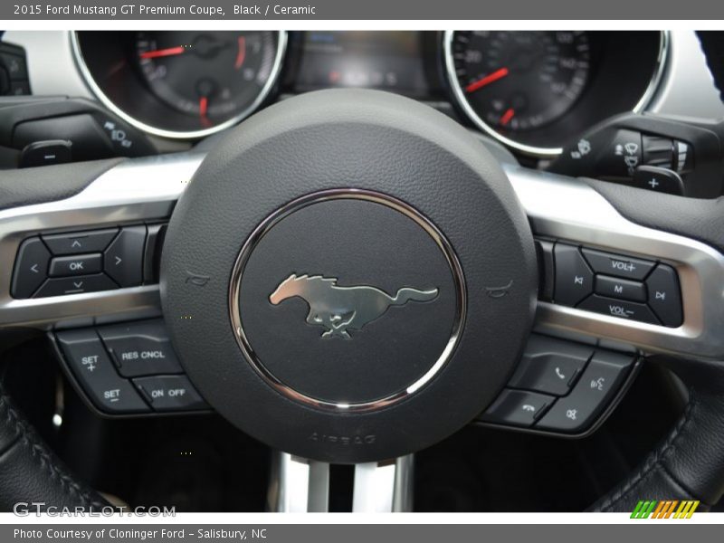 Black / Ceramic 2015 Ford Mustang GT Premium Coupe