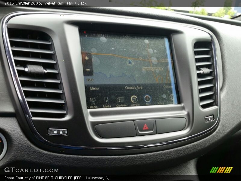 Velvet Red Pearl / Black 2015 Chrysler 200 S