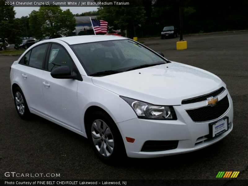 Summit White / Jet Black/Medium Titanium 2014 Chevrolet Cruze LS