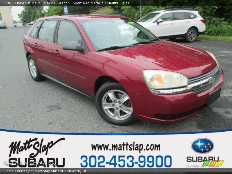 Sport Red Metallic / Neutral Beige 2005 Chevrolet Malibu Maxx LS Wagon