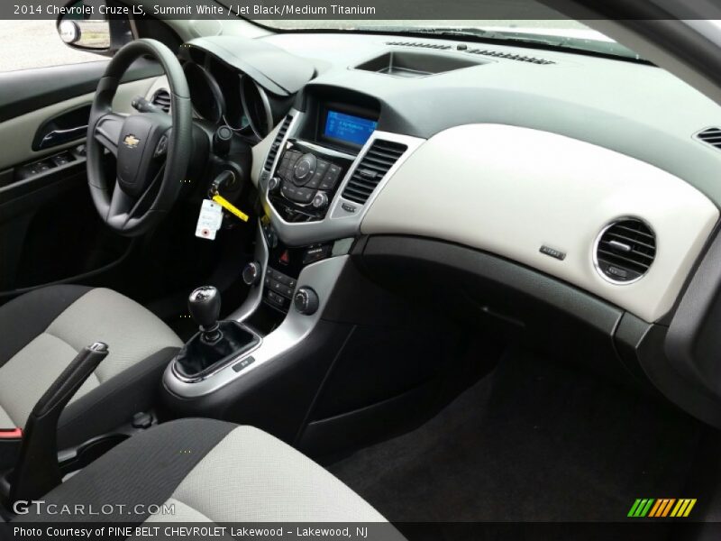 Summit White / Jet Black/Medium Titanium 2014 Chevrolet Cruze LS