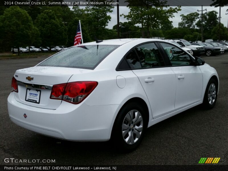 Summit White / Jet Black/Medium Titanium 2014 Chevrolet Cruze LS