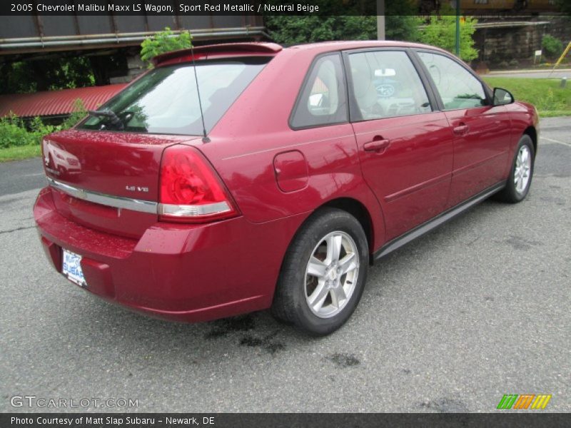 Sport Red Metallic / Neutral Beige 2005 Chevrolet Malibu Maxx LS Wagon