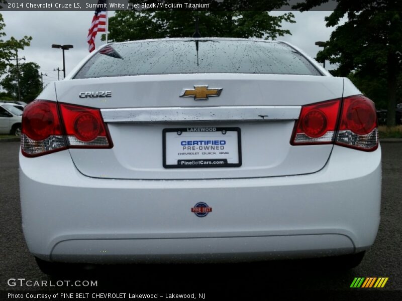 Summit White / Jet Black/Medium Titanium 2014 Chevrolet Cruze LS