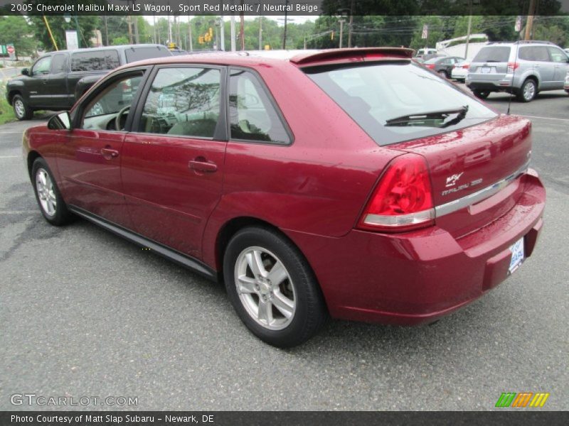 Sport Red Metallic / Neutral Beige 2005 Chevrolet Malibu Maxx LS Wagon