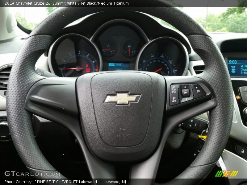 Summit White / Jet Black/Medium Titanium 2014 Chevrolet Cruze LS