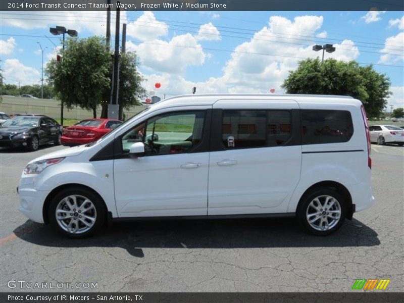 Frozen White / Medium Stone 2014 Ford Transit Connect Titanium Wagon
