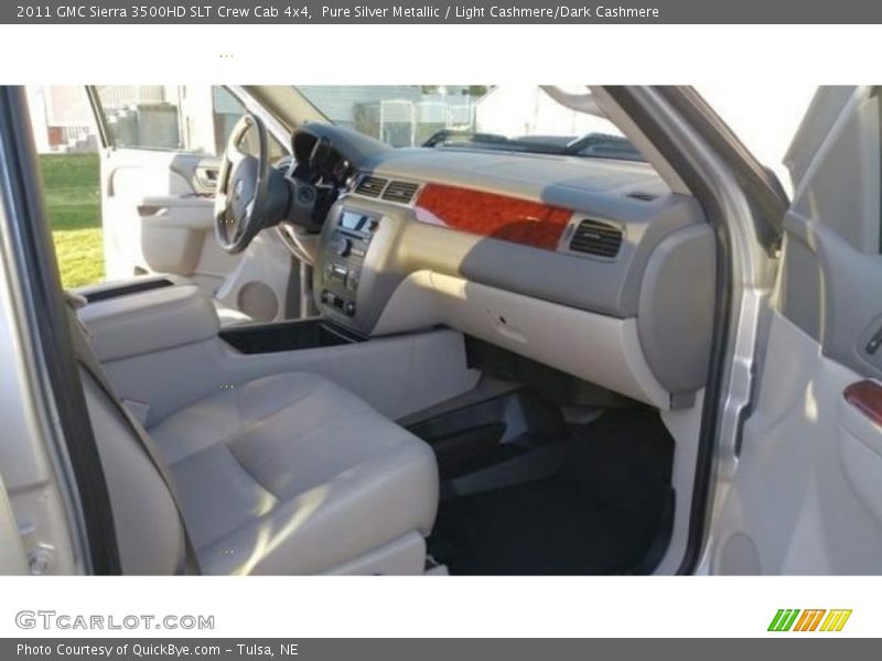 Pure Silver Metallic / Light Cashmere/Dark Cashmere 2011 GMC Sierra 3500HD SLT Crew Cab 4x4