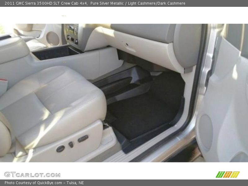 Pure Silver Metallic / Light Cashmere/Dark Cashmere 2011 GMC Sierra 3500HD SLT Crew Cab 4x4