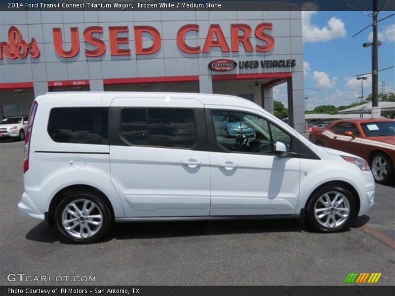 Frozen White / Medium Stone 2014 Ford Transit Connect Titanium Wagon