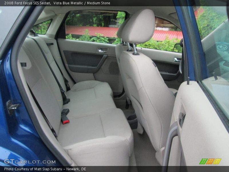 Vista Blue Metallic / Medium Stone 2008 Ford Focus SES Sedan