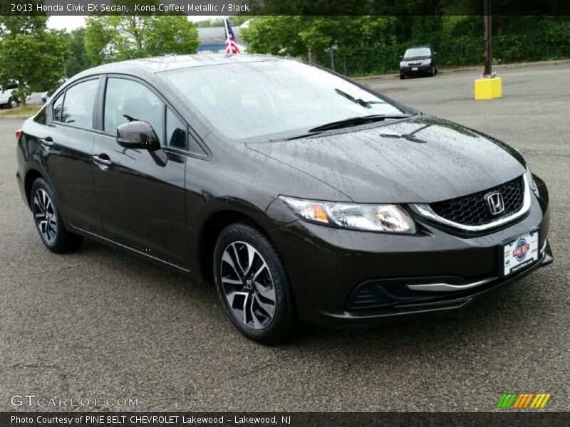 Kona Coffee Metallic / Black 2013 Honda Civic EX Sedan