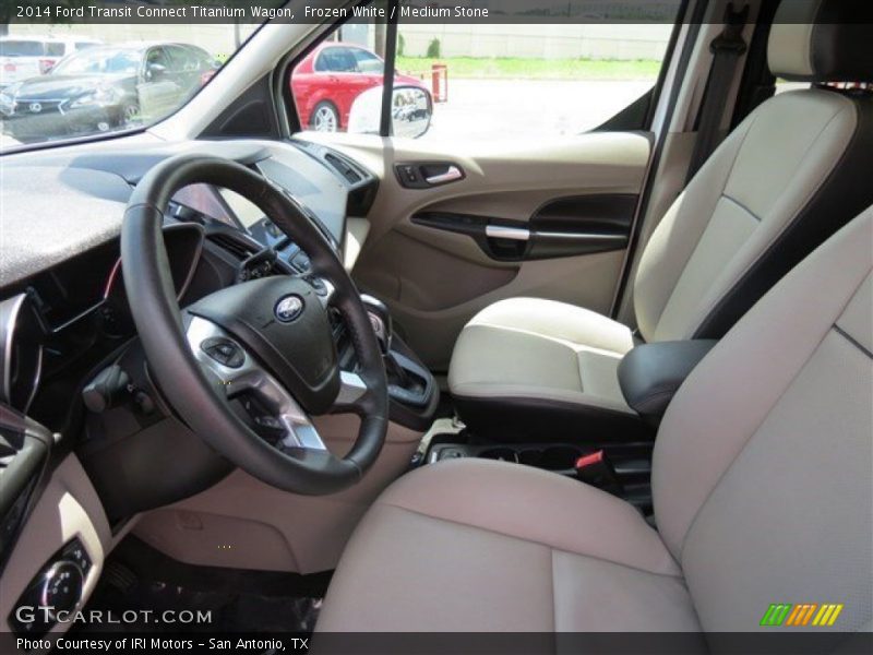 Frozen White / Medium Stone 2014 Ford Transit Connect Titanium Wagon