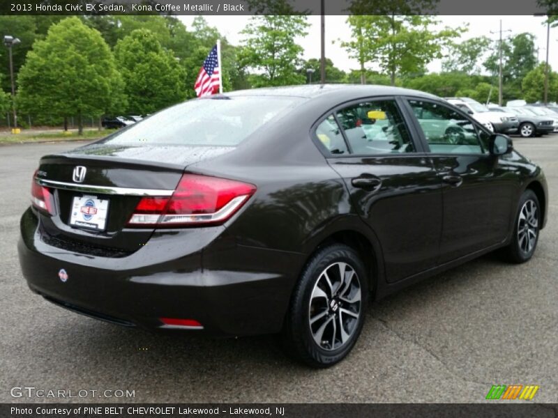 Kona Coffee Metallic / Black 2013 Honda Civic EX Sedan