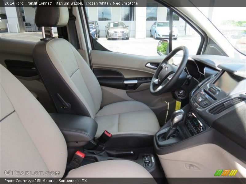 Frozen White / Medium Stone 2014 Ford Transit Connect Titanium Wagon