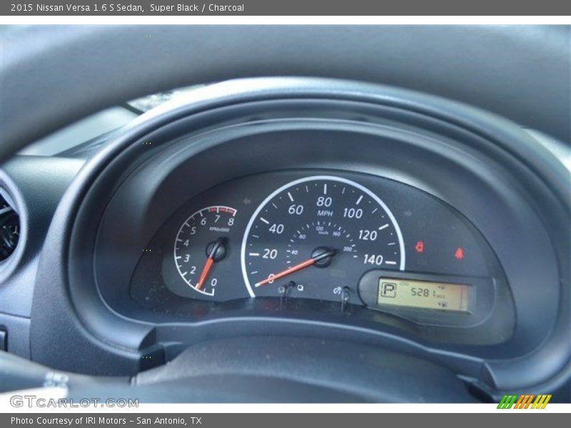 Super Black / Charcoal 2015 Nissan Versa 1.6 S Sedan