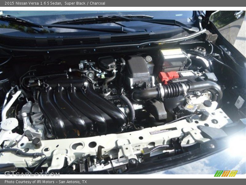Super Black / Charcoal 2015 Nissan Versa 1.6 S Sedan