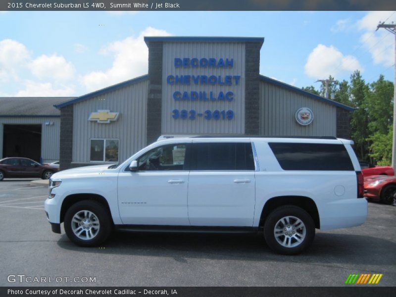 Summit White / Jet Black 2015 Chevrolet Suburban LS 4WD