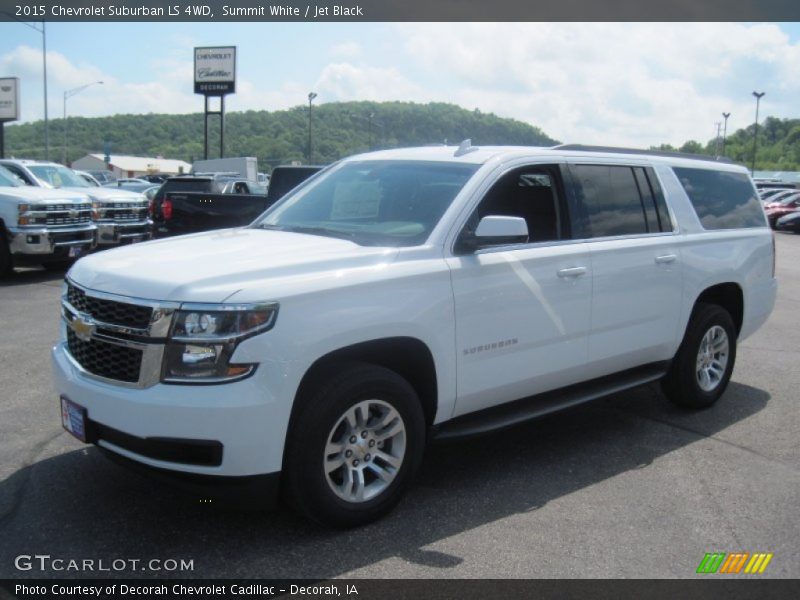 Summit White / Jet Black 2015 Chevrolet Suburban LS 4WD