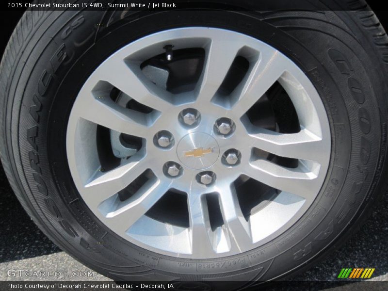 Summit White / Jet Black 2015 Chevrolet Suburban LS 4WD