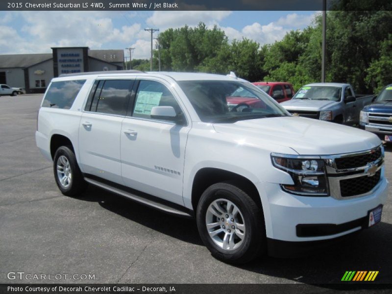 Summit White / Jet Black 2015 Chevrolet Suburban LS 4WD