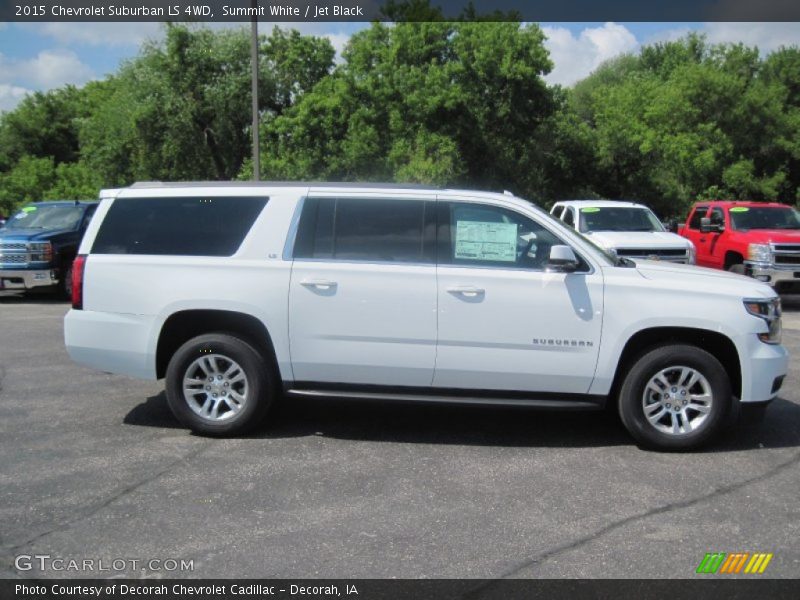 Summit White / Jet Black 2015 Chevrolet Suburban LS 4WD
