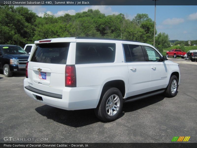 Summit White / Jet Black 2015 Chevrolet Suburban LS 4WD