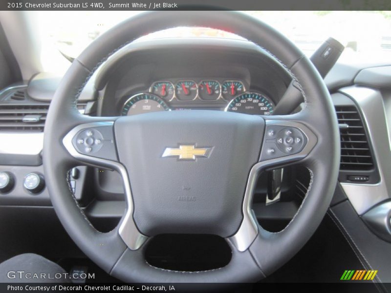Summit White / Jet Black 2015 Chevrolet Suburban LS 4WD