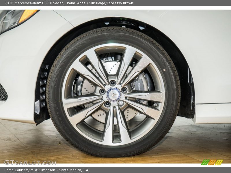 Polar White / Silk Beige/Espresso Brown 2016 Mercedes-Benz E 350 Sedan