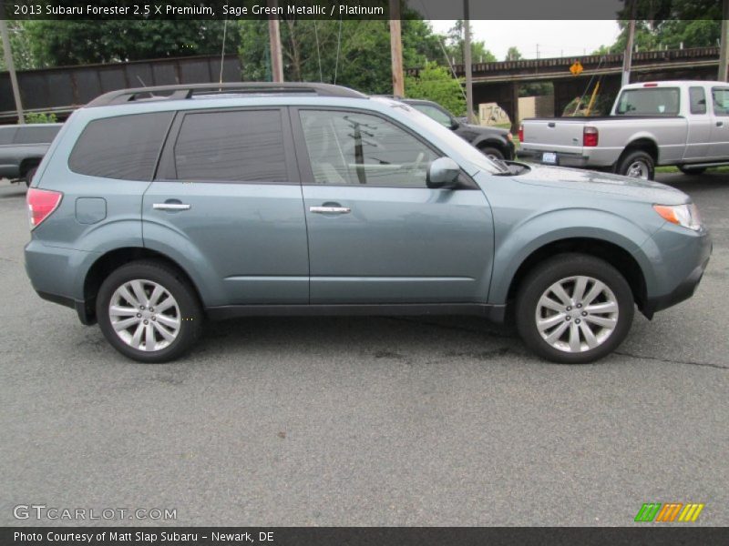 Sage Green Metallic / Platinum 2013 Subaru Forester 2.5 X Premium