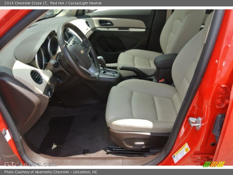 Red Hot / Cocoa/Light Neutral 2014 Chevrolet Cruze LT