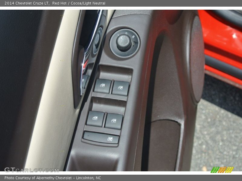 Red Hot / Cocoa/Light Neutral 2014 Chevrolet Cruze LT