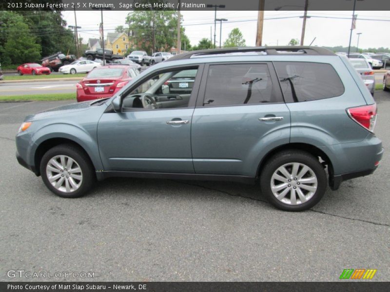 Sage Green Metallic / Platinum 2013 Subaru Forester 2.5 X Premium