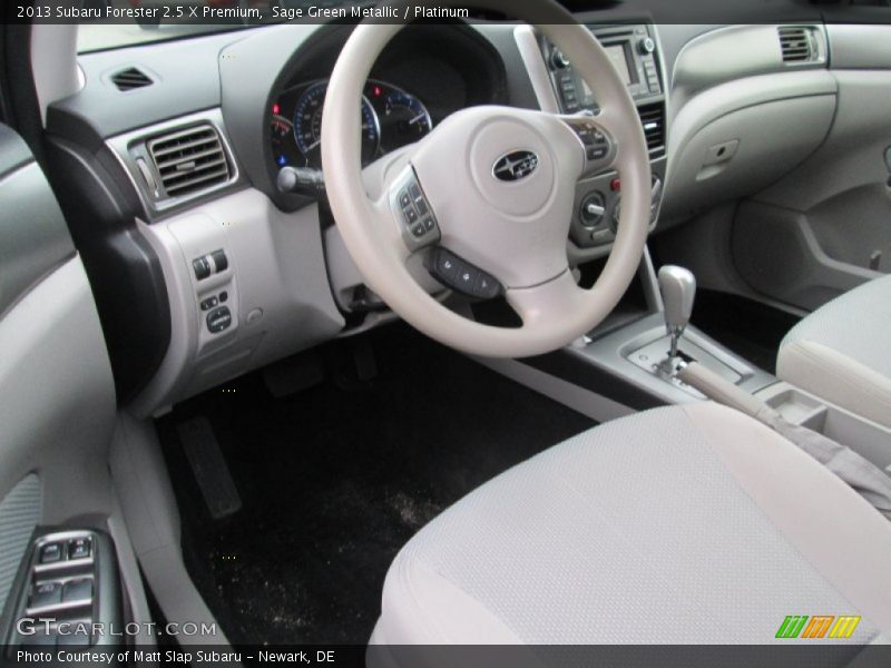 Sage Green Metallic / Platinum 2013 Subaru Forester 2.5 X Premium