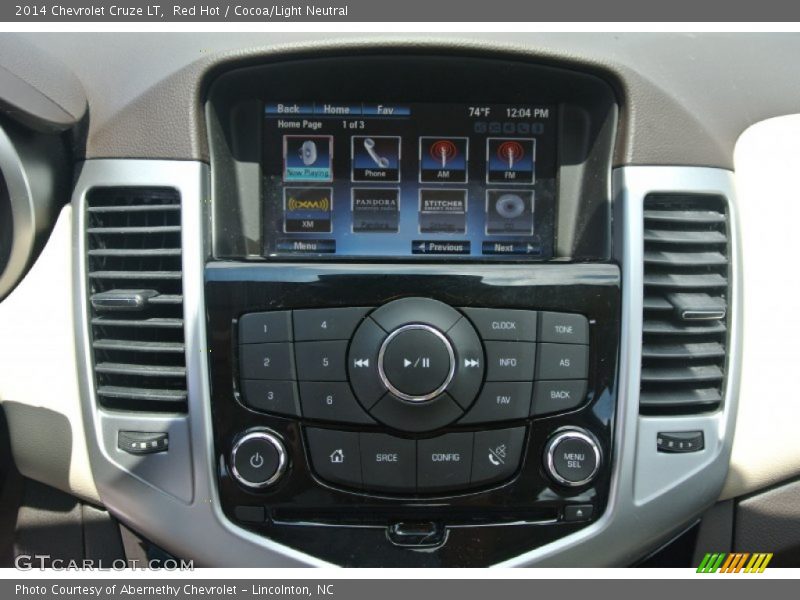 Red Hot / Cocoa/Light Neutral 2014 Chevrolet Cruze LT