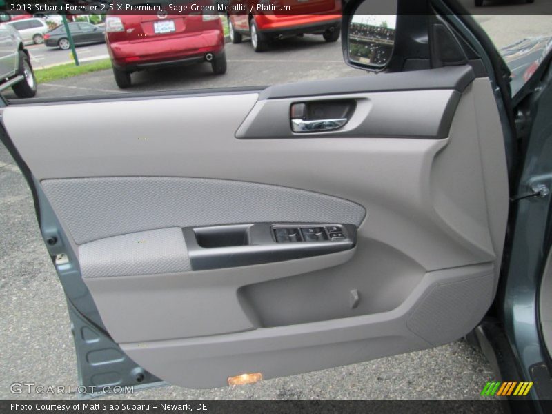 Sage Green Metallic / Platinum 2013 Subaru Forester 2.5 X Premium