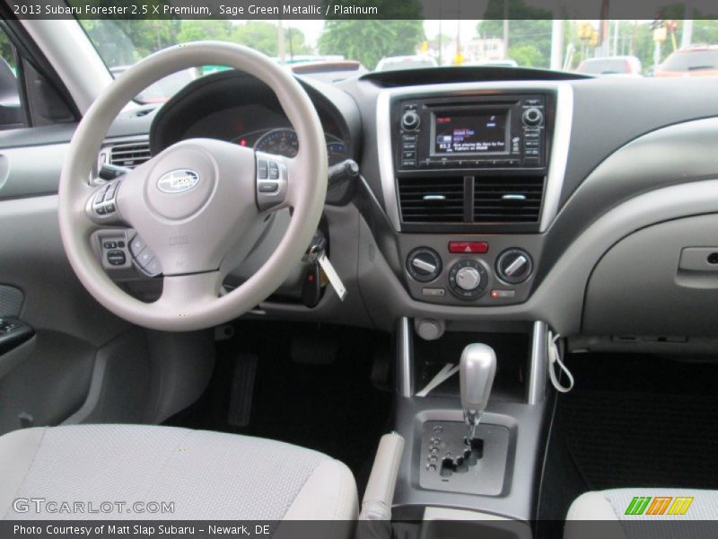 Sage Green Metallic / Platinum 2013 Subaru Forester 2.5 X Premium