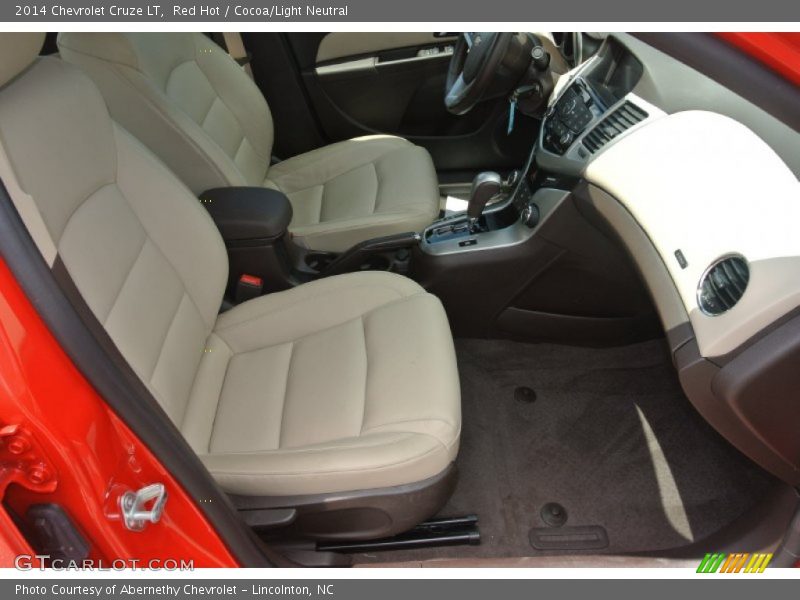 Red Hot / Cocoa/Light Neutral 2014 Chevrolet Cruze LT