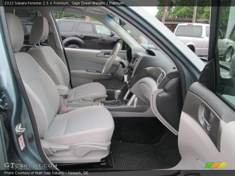 Sage Green Metallic / Platinum 2013 Subaru Forester 2.5 X Premium