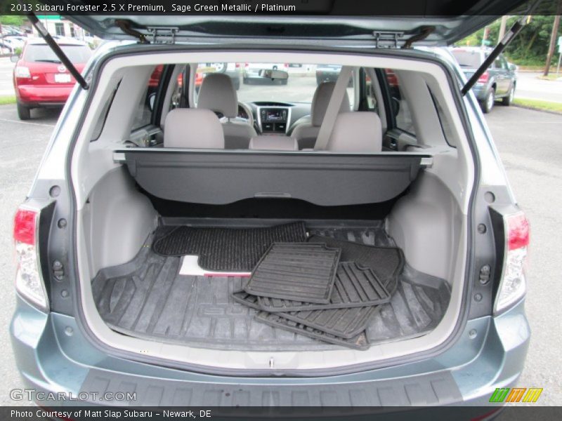 Sage Green Metallic / Platinum 2013 Subaru Forester 2.5 X Premium